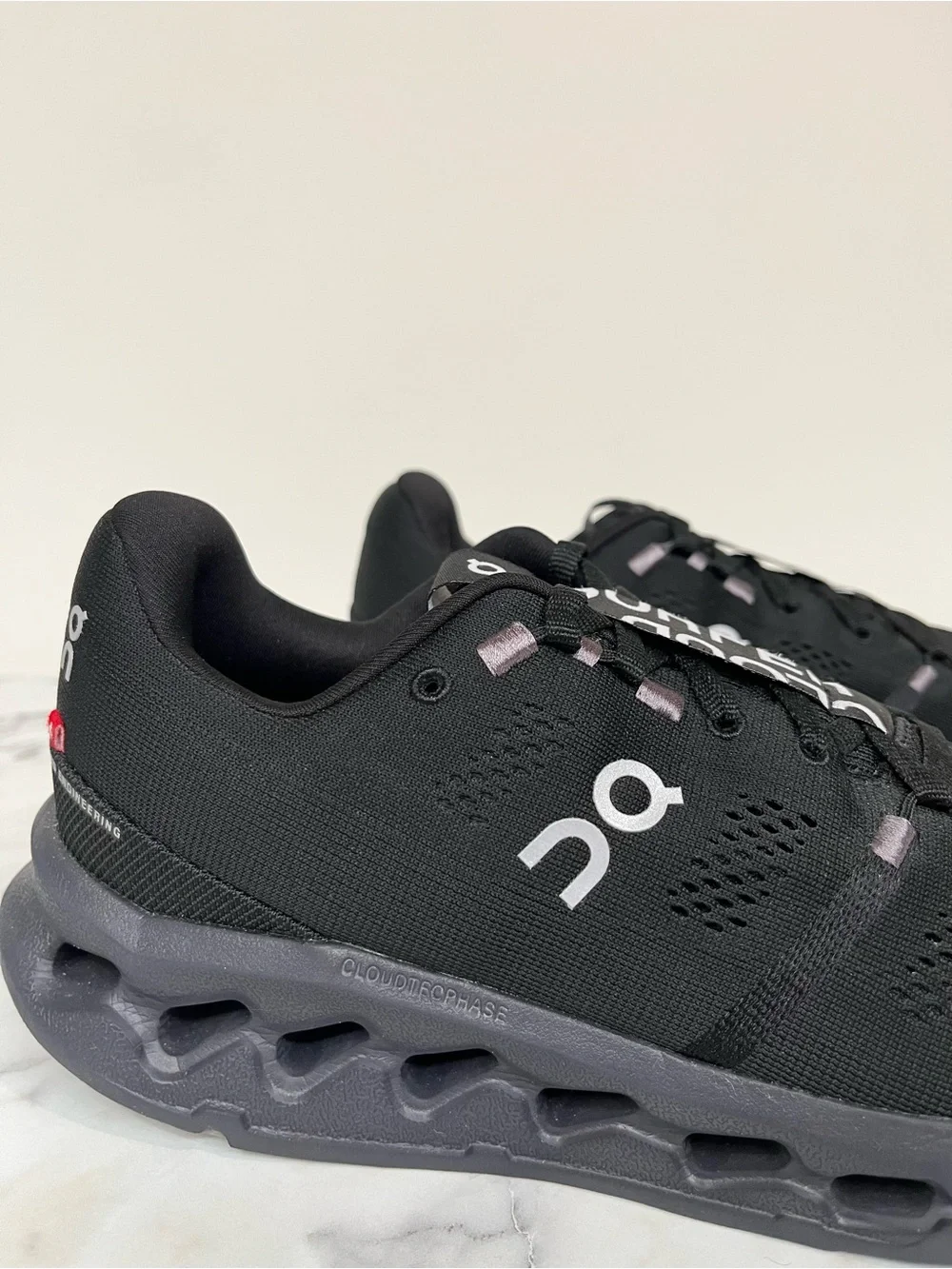 ON Cloudsurfer Women’s All Black Running Shoes Size 9.5